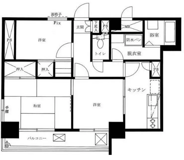 ライオンズマンション隅田公園 10階階 間取り