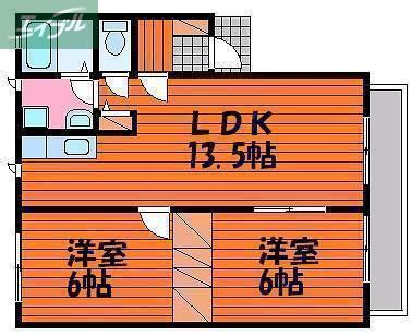 ボミュールメゾン(2LDK/1階)の間取り写真