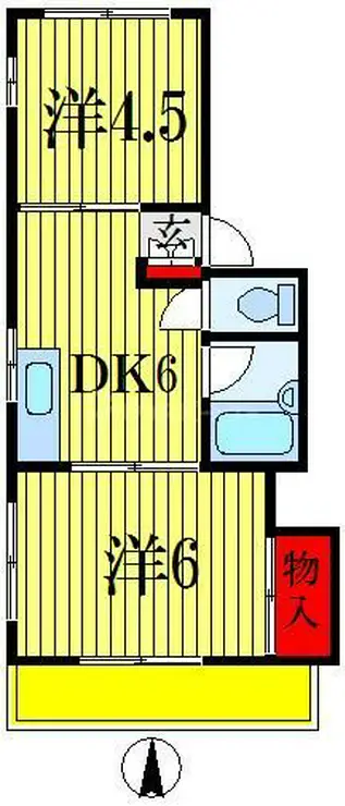 メゾン船橋法典 3階階 間取り