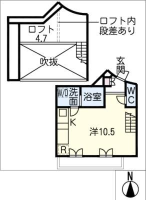 プレシオール藤が丘(ワンルーム/5階)の間取り写真