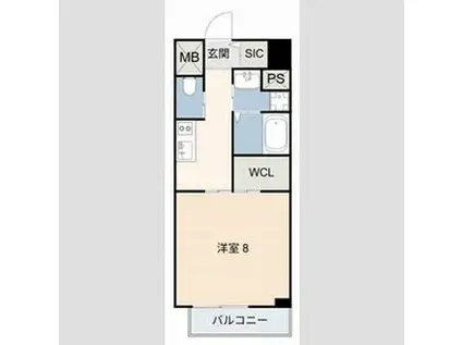 豊田駅前ビル(1K/3階)の間取り写真