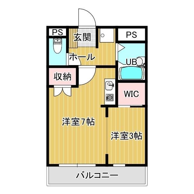 POEM(1SK/3階)の間取り写真
