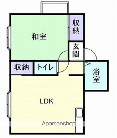 パタヤハウス(1LDK/2階)の間取り写真