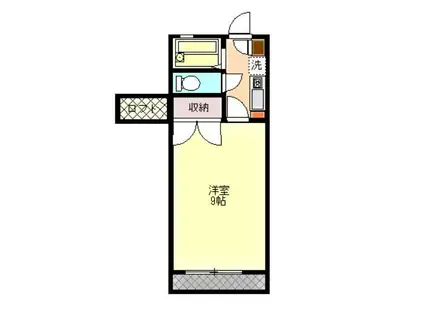 コスモハウス南光台(1K/2階)の間取り写真