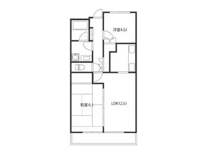 エフティープラザ聖蹟桜ヶ丘(2LDK/7階)の間取り写真