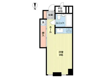 日生住吉コープ(ワンルーム/4階)の間取り写真