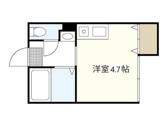 横川章栄ビル(ワンルーム/5階)の間取り写真