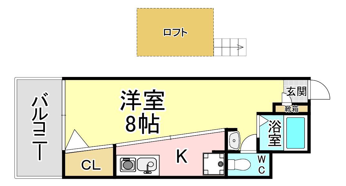 GC21.NETビル(ワンルーム/3階)の間取り写真