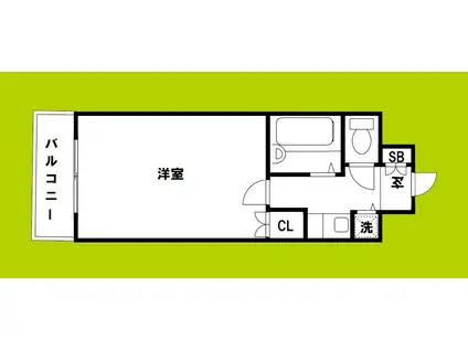 リーガル新大阪V(ワンルーム/6階)の間取り写真