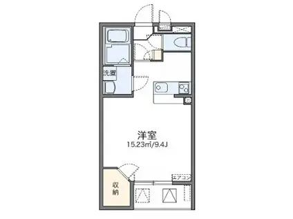 TYD雪谷(1K/2階)の間取り写真