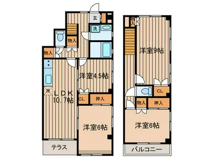 フォレスト・エレナ(4LDK/1階)の間取り写真