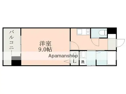 グランドエステート新町(1K/10階)の間取り写真