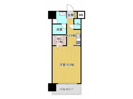 ロイヤルシャトー大須(1K/2階)の間取り写真