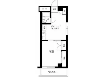 日神パレス板橋(ワンルーム/5階)の間取り写真