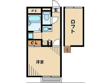 レオパレスコンプリートN 28604(1K/1階)の間取り写真