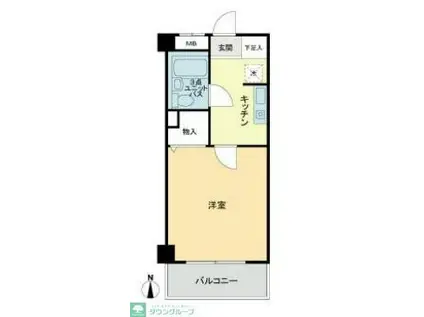 常盤台宝マンション(1K/1階)の間取り写真