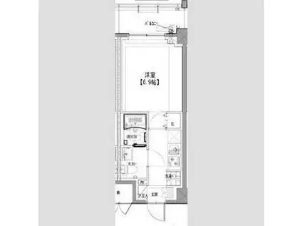 S-RESIDENCE松戸BENE(1K/3階)の間取り写真