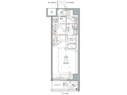 クレヴィスタ綾瀬III(1K/5階)の間取り写真
