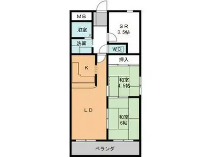 メゾン太平洋(3LDK/3階)の間取り写真