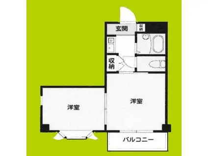 SONIX 2000(2K/4階)の間取り写真