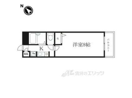 レイディアンス(1K/2階)の間取り写真