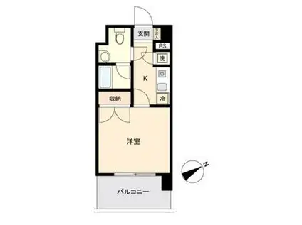 CONDE藤が丘(1K/4階)の間取り写真