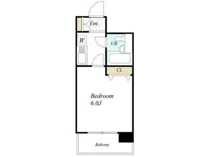 イルヴィアーレ青砥(1K/2階)の間取り写真