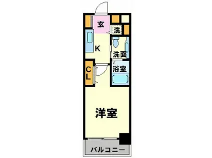 スカイコート神田壱番館(1K/3階)の間取り写真