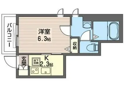 シャーメゾン北池袋(1K/1階)の間取り写真
