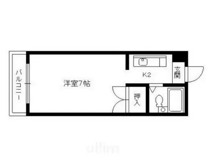 ハイツ62(1K/1階)の間取り写真