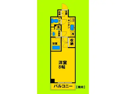 エスフォート江坂サリタ(1K/6階)の間取り写真