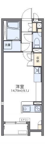 レオネクストカサベルテ(ワンルーム/2階)の間取り写真