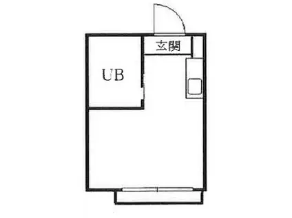 ライフピア カノン(ワンルーム/1階)の間取り写真