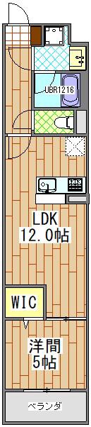 ファーストレジデンスおゆみ野(1LDK/4階)の間取り写真