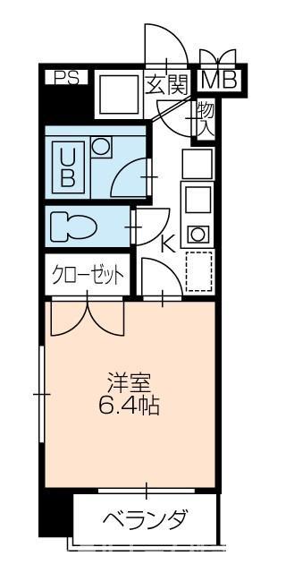大竹ビル(1K/4階)の間取り写真