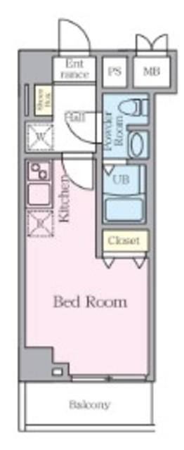 S-RESIDENCE妙典BROAD(ワンルーム/2階)の間取り写真