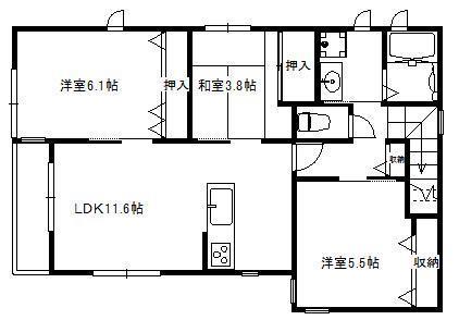 プレセンテ(3LDK/2階)の間取り写真