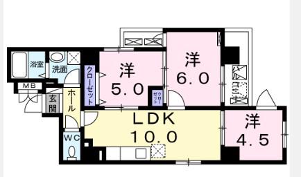 L PLAGE(3LDK/1階)の間取り写真