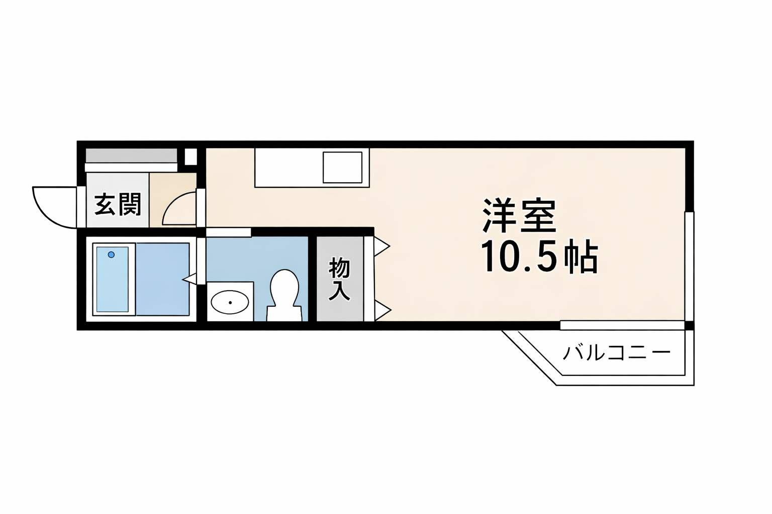MAISON 花 (1K/3階)の間取り写真