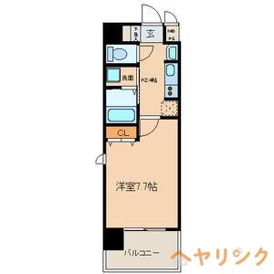 ブルームライフ黒川(1K/3階)の間取り写真