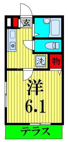 エクセラ田端(1K/1階)の間取り写真