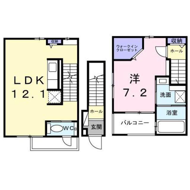 サンダーソニア(1LDK/2階)の間取り写真