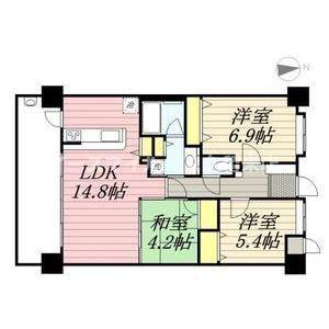 アメイズ国分ファミリエ(3LDK/2階)の間取り写真