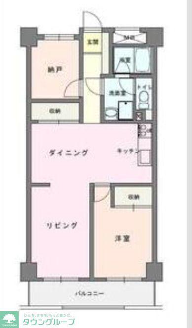 藤ビル(3DK/3階)の間取り写真