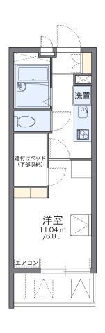 レオパレスひまわり荘(1K/2階)の間取り写真