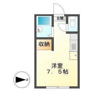 ナノハウス(ワンルーム/2階)の間取り写真