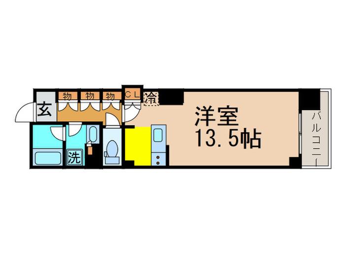 エミリブ石神井公園(ワンルーム/10階)の間取り写真