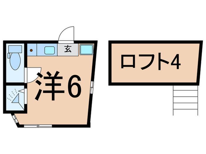 WENEXT大口コロラド(ワンルーム/2階)の間取り写真
