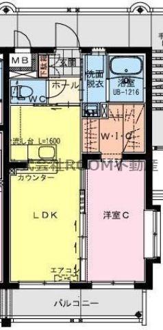 T・ONE(1LDK/3階)の間取り写真