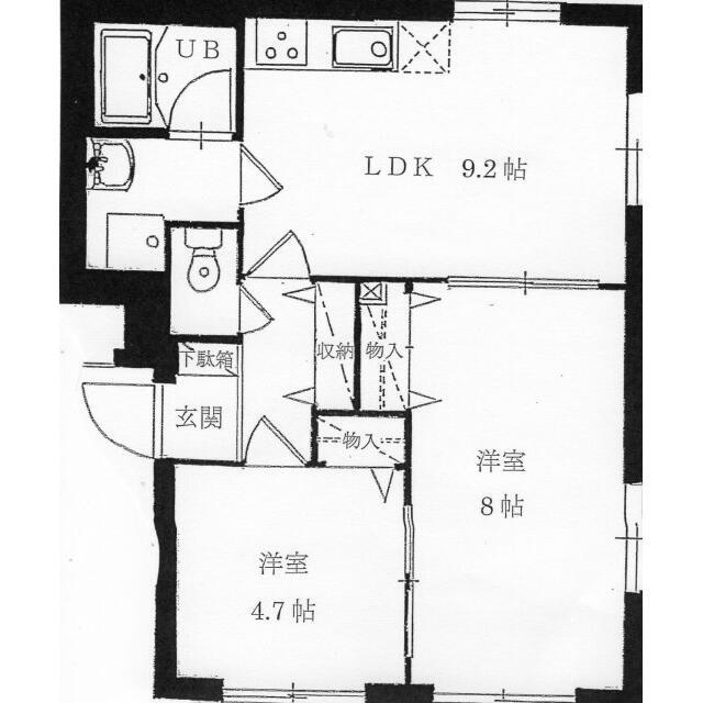 ディベルテンテ(2LDK/1階)の間取り写真